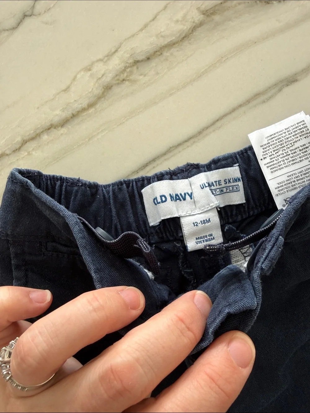 Toddler Khaki & Navy Chinos